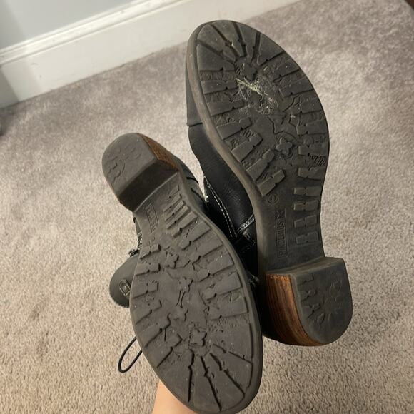 PIKOLINOS Black Leather Lace Up Combat Style Boots Size 10 - Picture 10 of 10